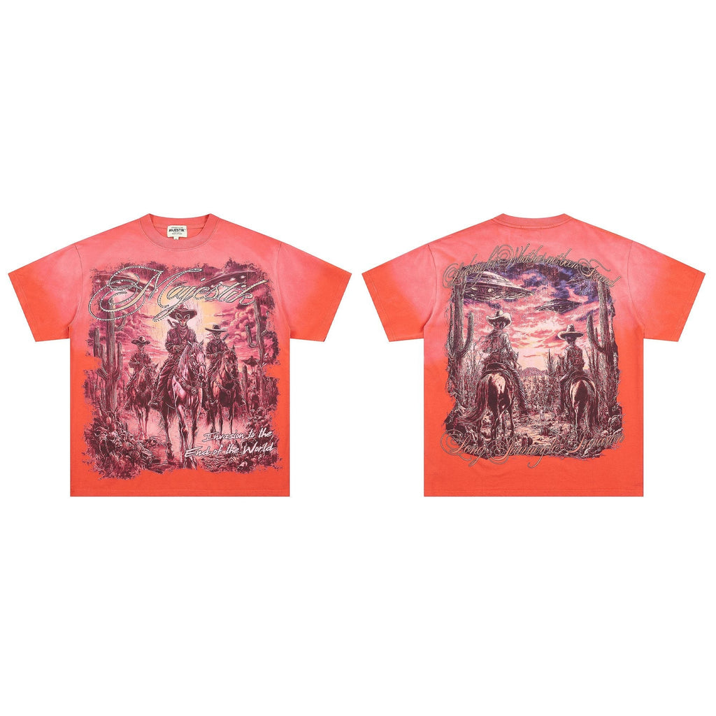 MAJESTIK Western UFO Graphic T-Shirt — hero